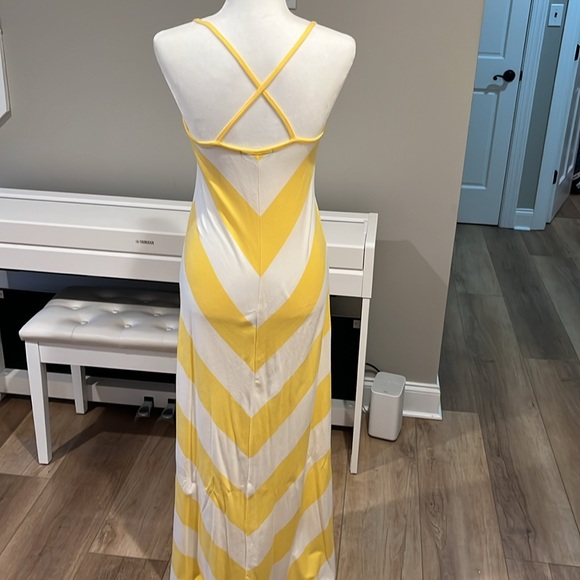Gap Yellow and White  maxi dress Small - Picture 2 of 2